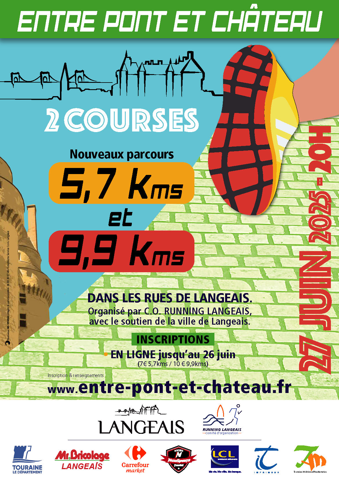 COURSE A PIED // ENTRE PONT ET CHATEAU