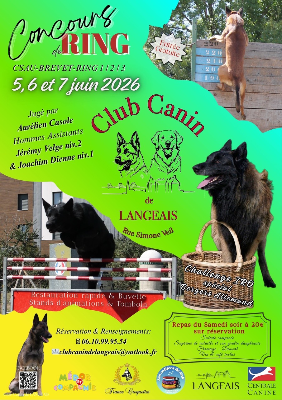 Concours de Ring – Club Canin de Langeais